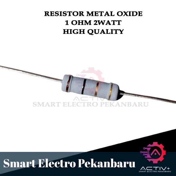 ORIGINAL RESISTOR 1 OHM 2W Metal Oxide 5% 1 OHM 2 WATT 1OHM 2 W RESISTOR 1R 1 R 2WATT
