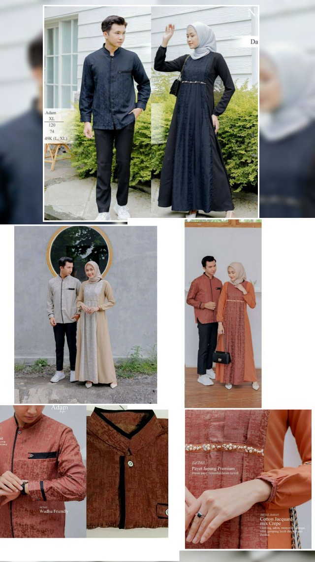 Couple Gamis Batika Ori Batik Pekalongan