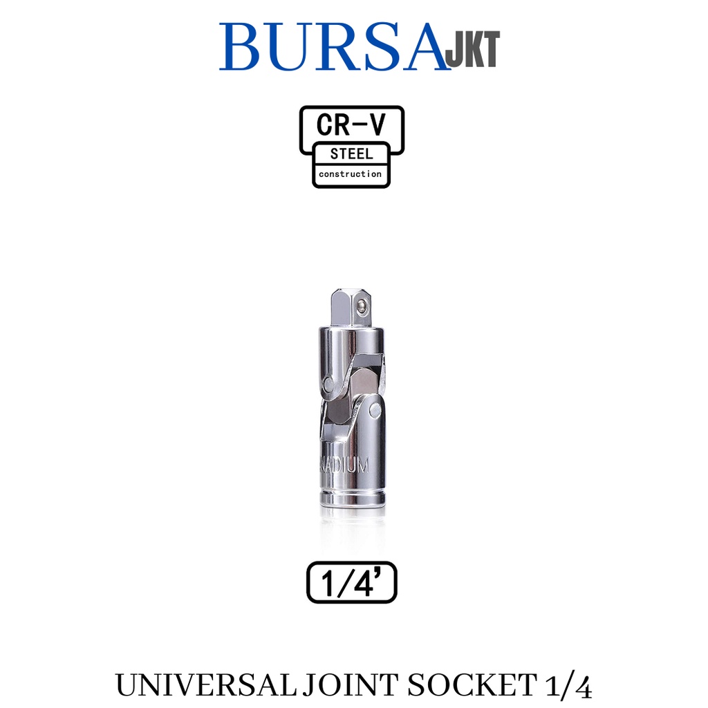 ADAPTER SAMBUNGAN FLEXIBLE JOINT SOCKET UNIVERSAL 1/4 INCH SOKET EXTENTION