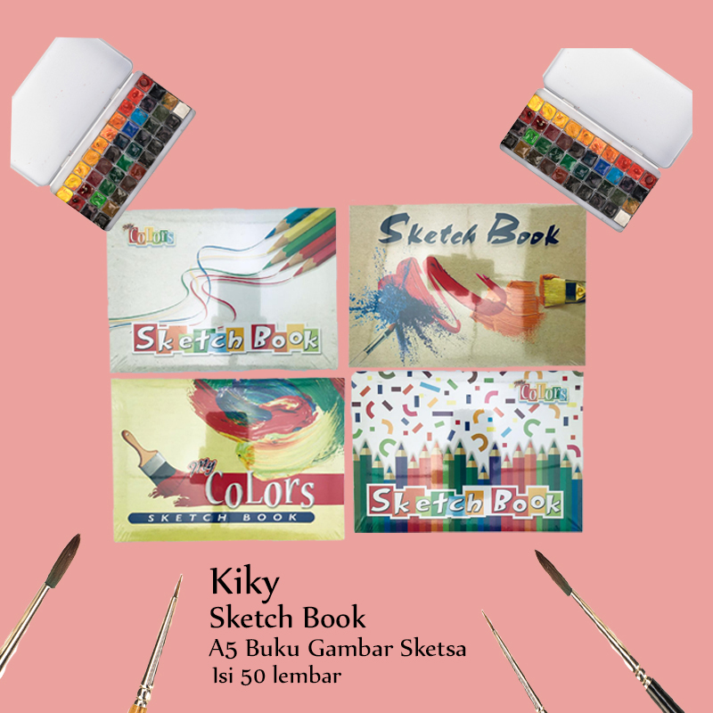 * Sketch Book A5 * Buku Gambar Sketsa * Isi 50 lembar * Kiky