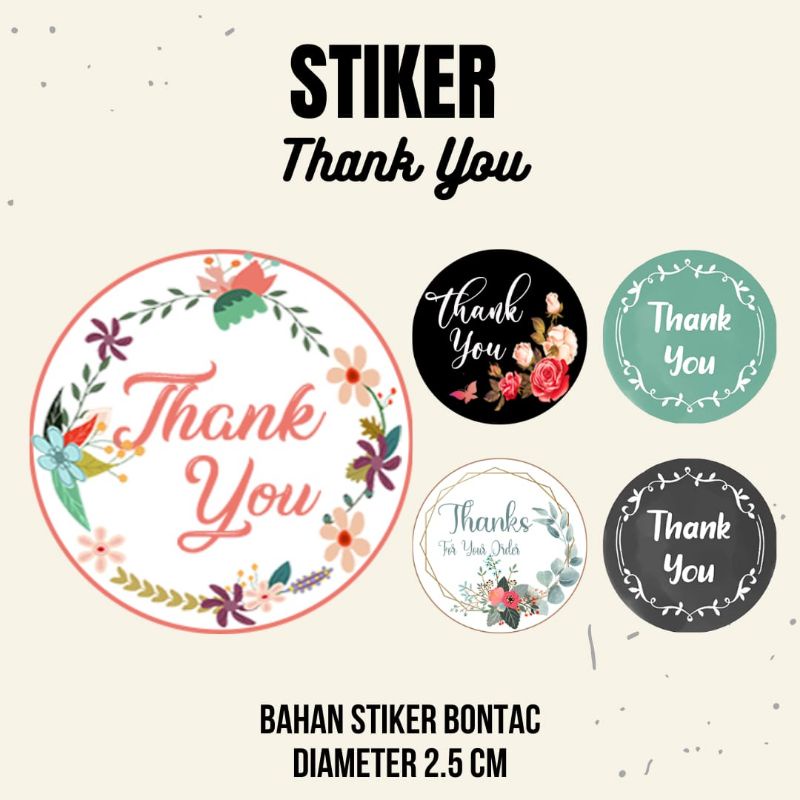 

Stiker Thank you untuk Online Shop