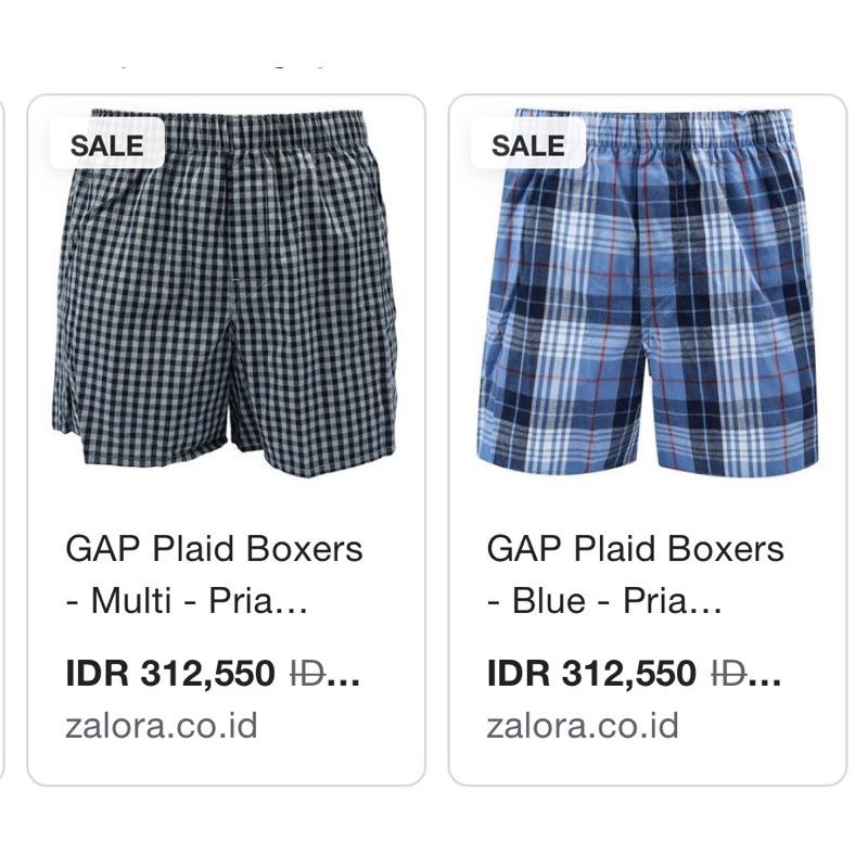 GAP MAN BOXER Celana Pendeka Laki - Laki Sisa Ekspor Original Branded