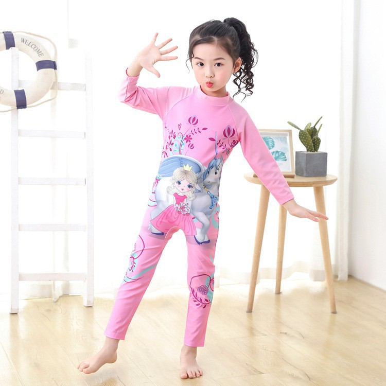 CHUBBI 4 Baju Renang Hijab Anak Laki Perempuan One Piece Panjang