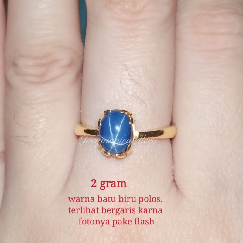 cincin 2 gram motif batu uk 14