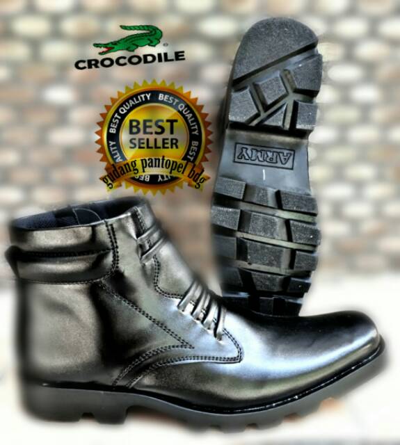 Sepatu Pria V Crocodile Sepatu Boot Pantofel Formal Pria Harga Murah Berkualitas Hitam