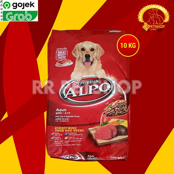 [GOSEND] Makanan Anjing / Dog Food / Makanan Anjing Alpo Adult 10 Kg / Alpo Beef / Alpo Chicken