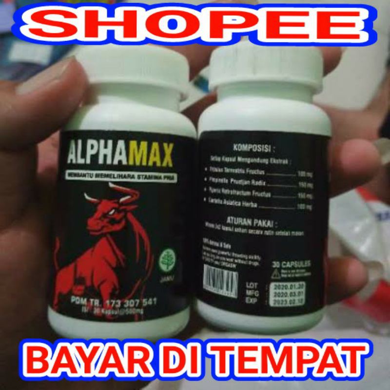alpamax capsule bpom asli original obat pembesar penis herbal