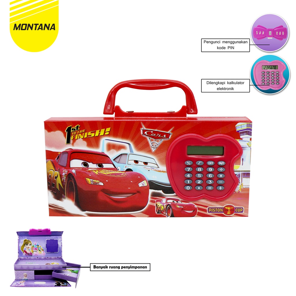 

MONTANA Kotak Pensil 19 x 9 Cm Pencil Case Study Set Tempat Alat Tulis 218
