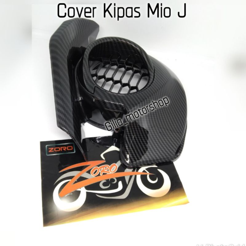 Cover Tutup Kipas Carbon Mio j Zoro Fine Original Import Tutup Pelindung kipas Carbon Mio j mio M3 Mio GT Mio Soul Fino