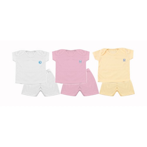 Nishikawa Baju Set Bayi Lengan Pendek + Celana Pendek / Set Baju Anak Perempuan Dan Laki Ns 3311