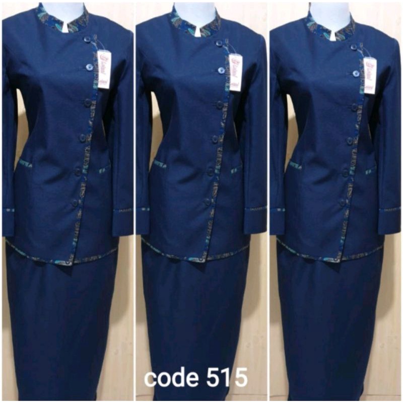 Seragam guru biru dongker / seragam kantor / baju guru biru dongker / baju pemda biru dongker