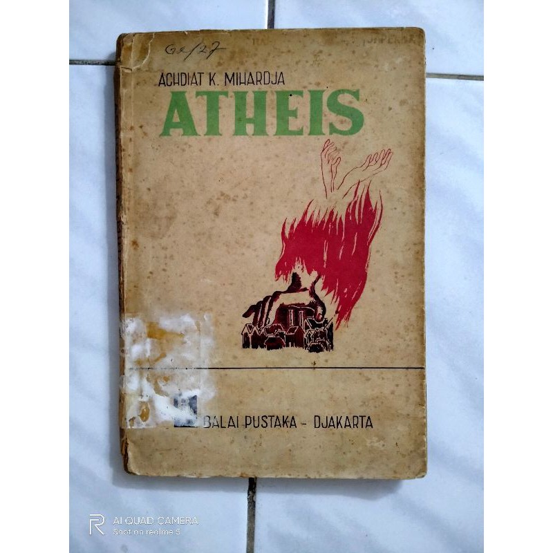 Buku Atheis oleh Achdiat K. Mihardja Tjetakan 1949 Langka