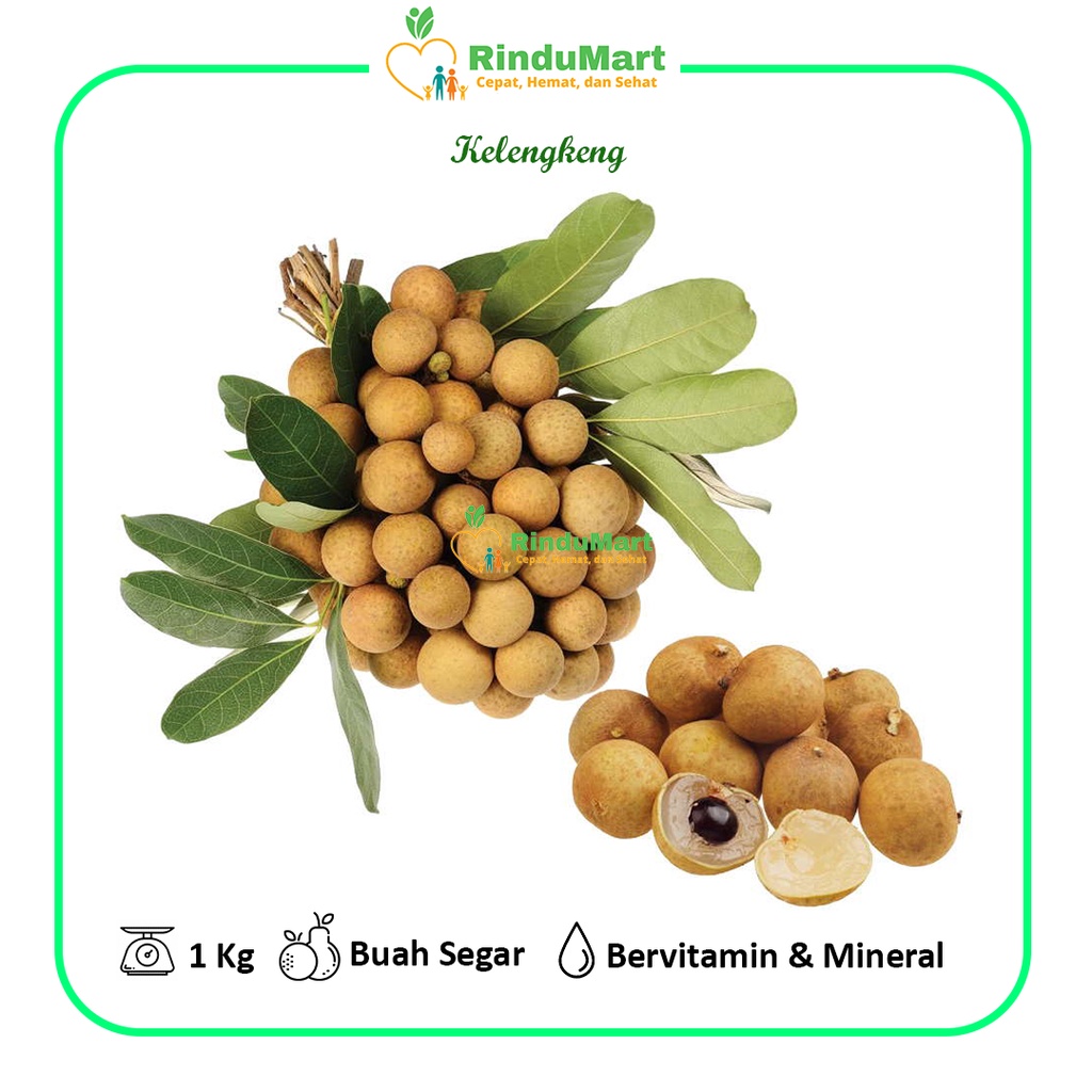 

Kelengkeng / lengkeng / Klengkeng Fresh 1/2 Kg - 1 Kg | RinduMart | Bergaransi