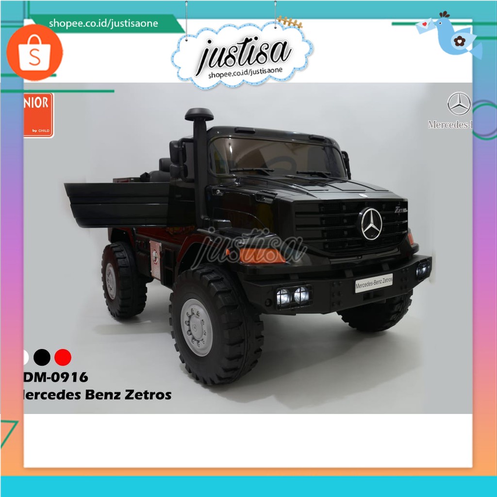 Promo  !! Mobil Aki Anak Junior Mercedes Benz Zetros BDM-0916 Licensed/ Ride On - mainan remote control aki