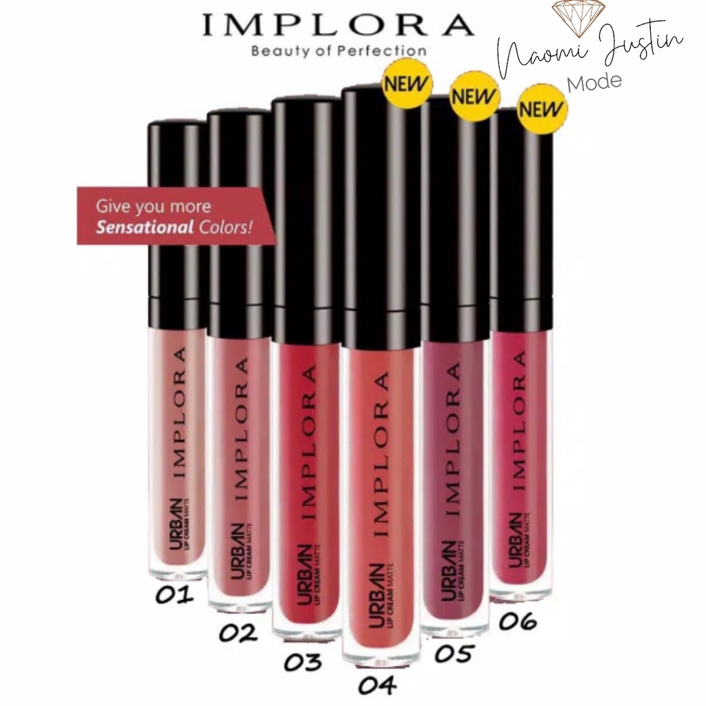 C IMPLORA Urban Lip Cream Matte Original BPOM Lipstik 3gr