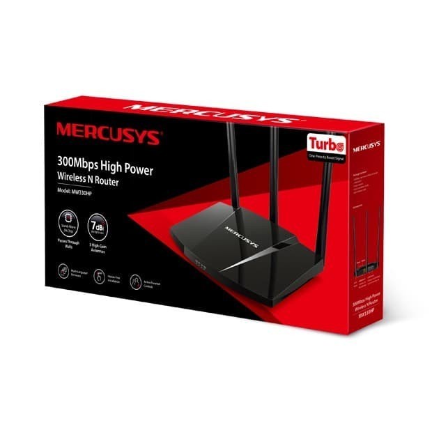 Mercusys MW330HP 300Mbps High Power Wireless N Router  MW-330HP