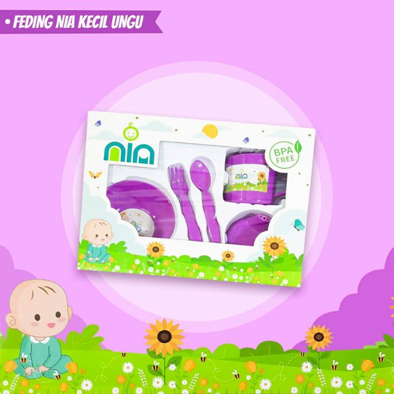 Tempat Makan Feeding Set NIA