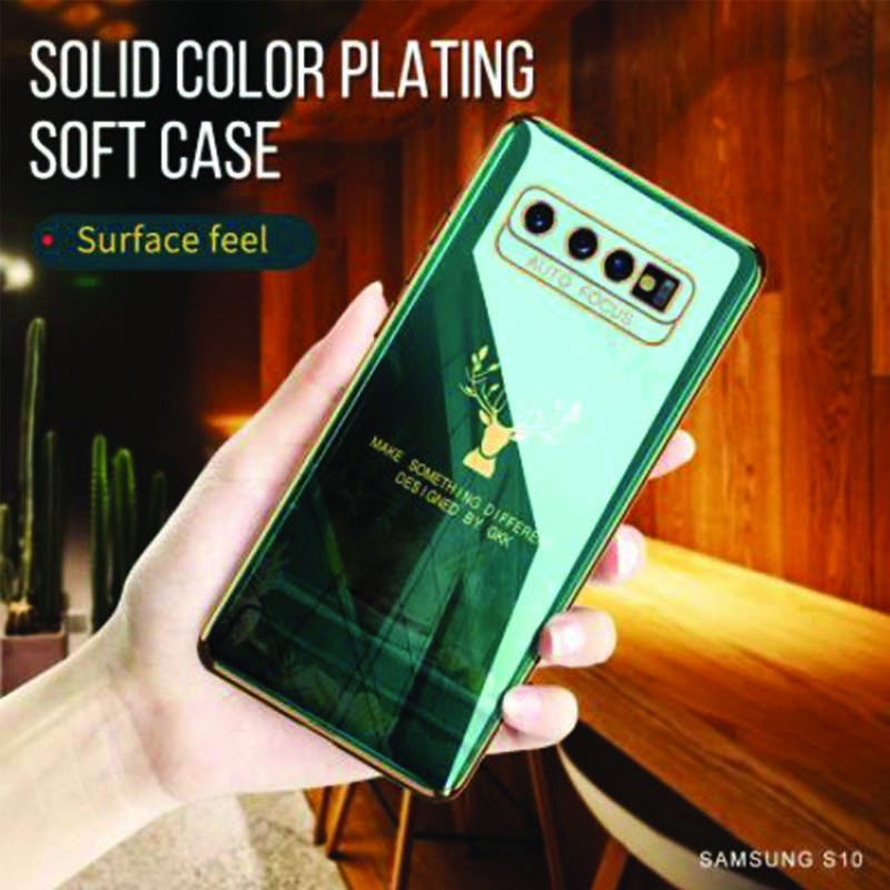 GKK Samsung Galaxy S10 S10 PLUS Casing ELK Plating Premium Soft Case