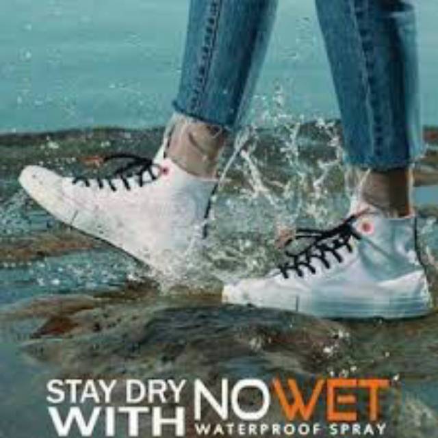 Formula Anti Air, NoWet Waterproof spray, Spray Anti Air untuk sepatu, mobil, motor, sofa, tas, baju