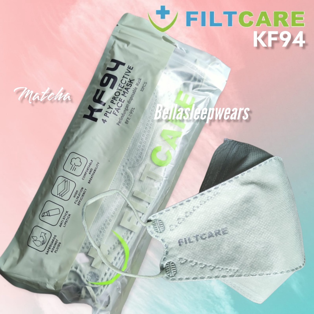 FILTCARE KF94 4PLY - MASKER KF94 4PLY KEMENKES RI AKL FILT CARE FACE MASK ORIGINAL