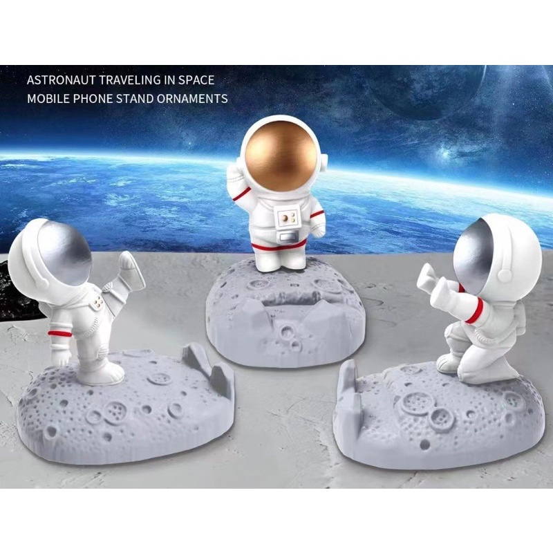 Holder HP &amp; Tablet bentuk Astronot Unik Kuat &amp; Kokoh Souvenir Hadiah