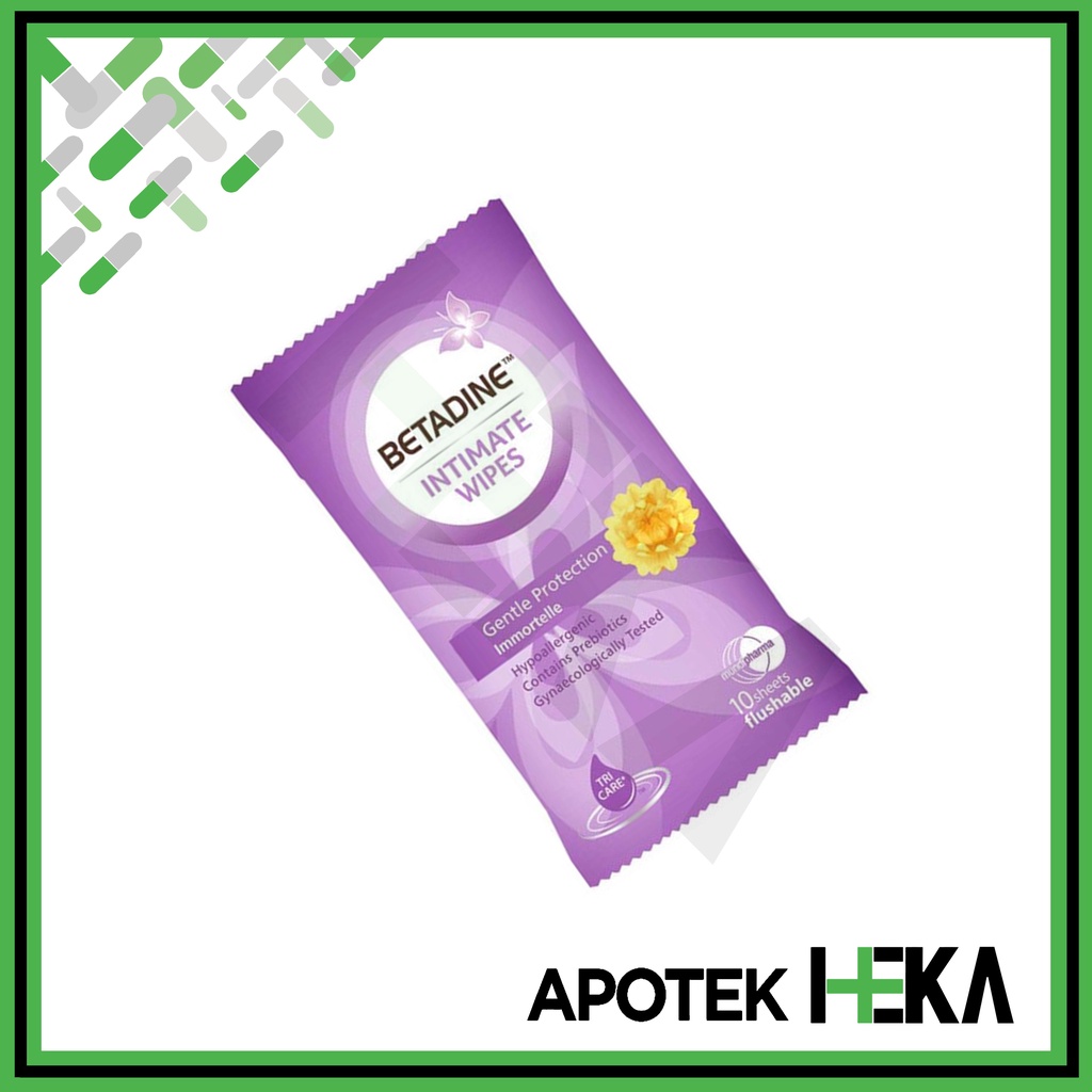 Betadine Feminine Wipes isi 10 Lembar - Pembersih Daerah Kewanitaan (SEMARANG)