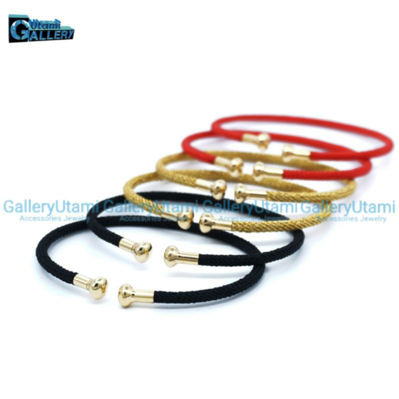 Gelang Tali Kawat Anti air Waterproof untuk charm liontin Emas model Baru