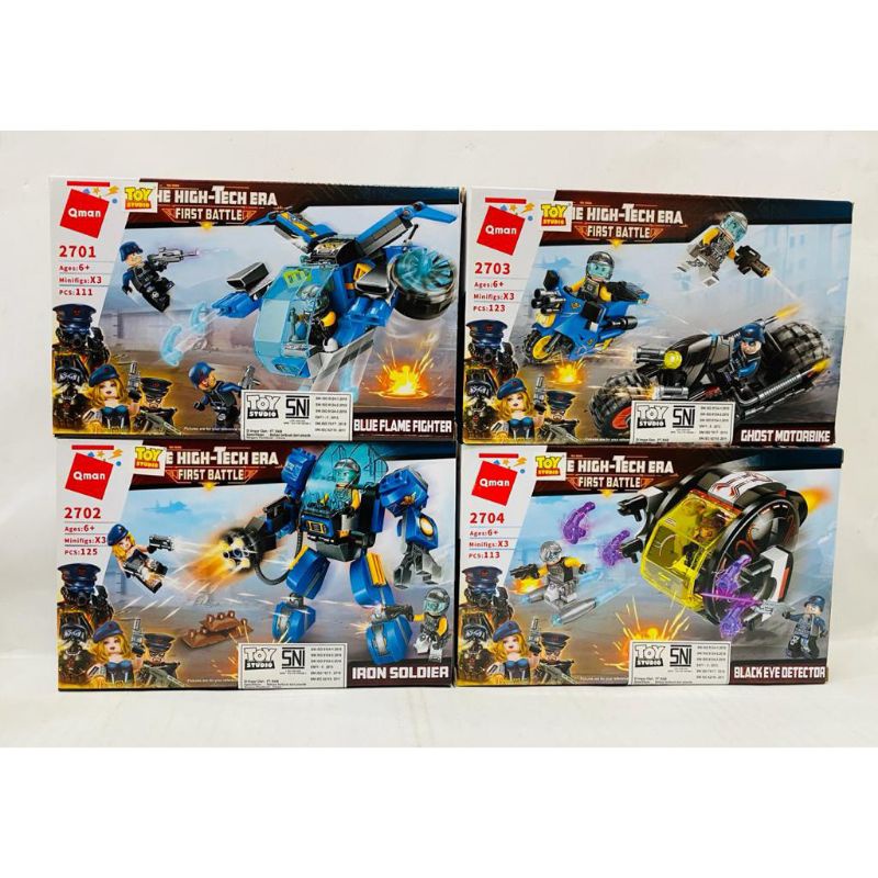 Bricks Lego Block Qman The High Tech Era First Battle 2701-4