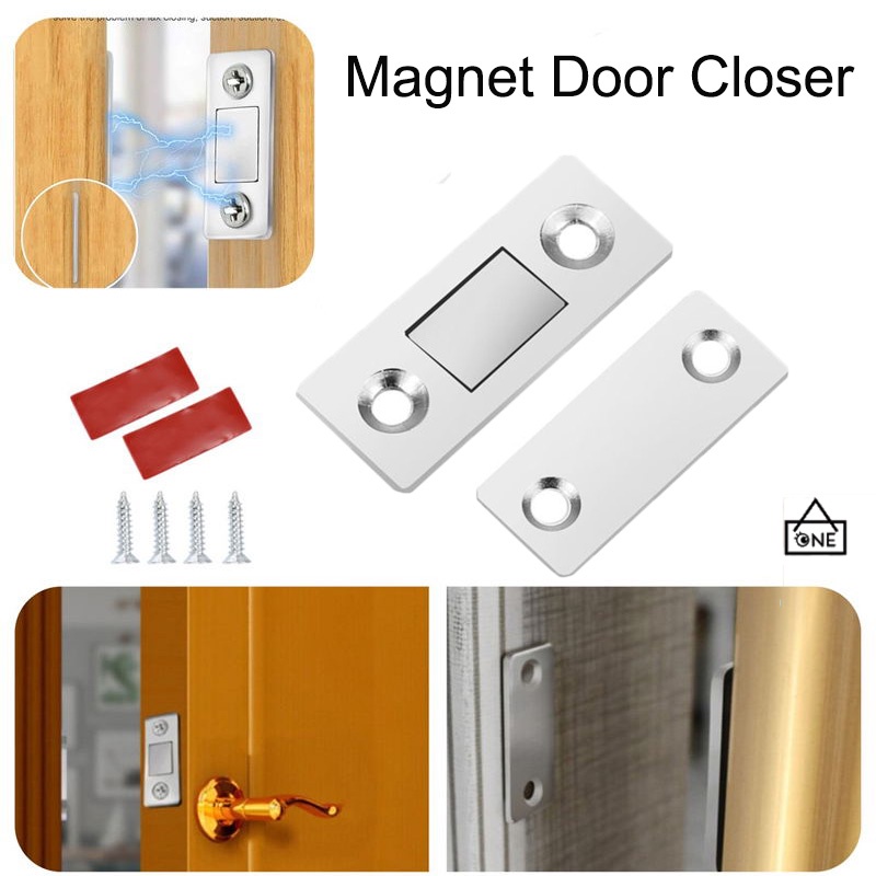 COD❤️Penutup Pintu Lemari Magnet / Magnetic Door Closer Stopper / Magnet Pintu Lemari Laci Catches Magnet A.one