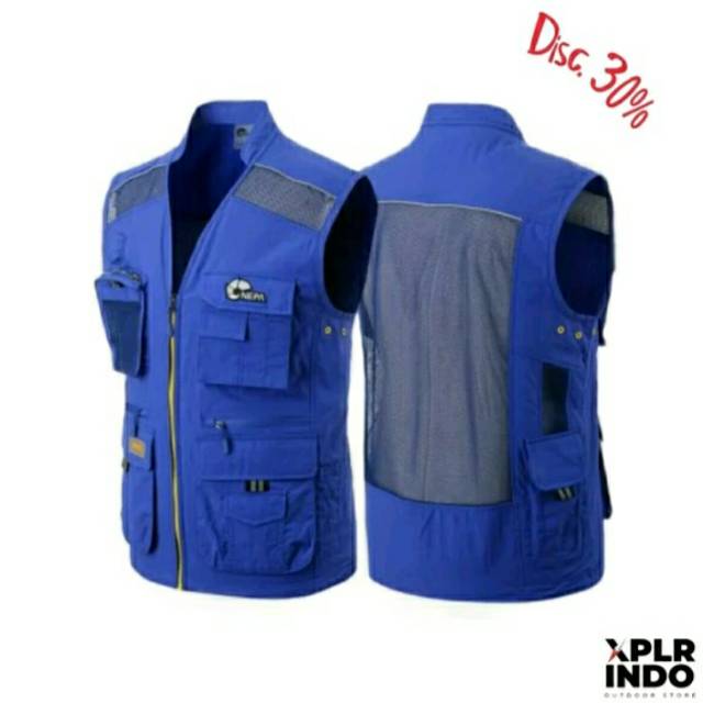 Rompi Vest Outdoor Gunung Tactical Hunting Mancing Hiking Motor Nepa