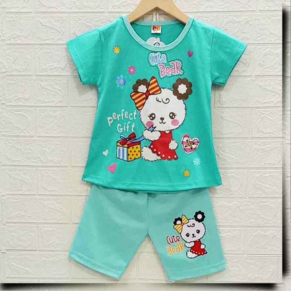 MKids88 - Baju Setelan HP KAOS Anak Perempuan Cute Bear