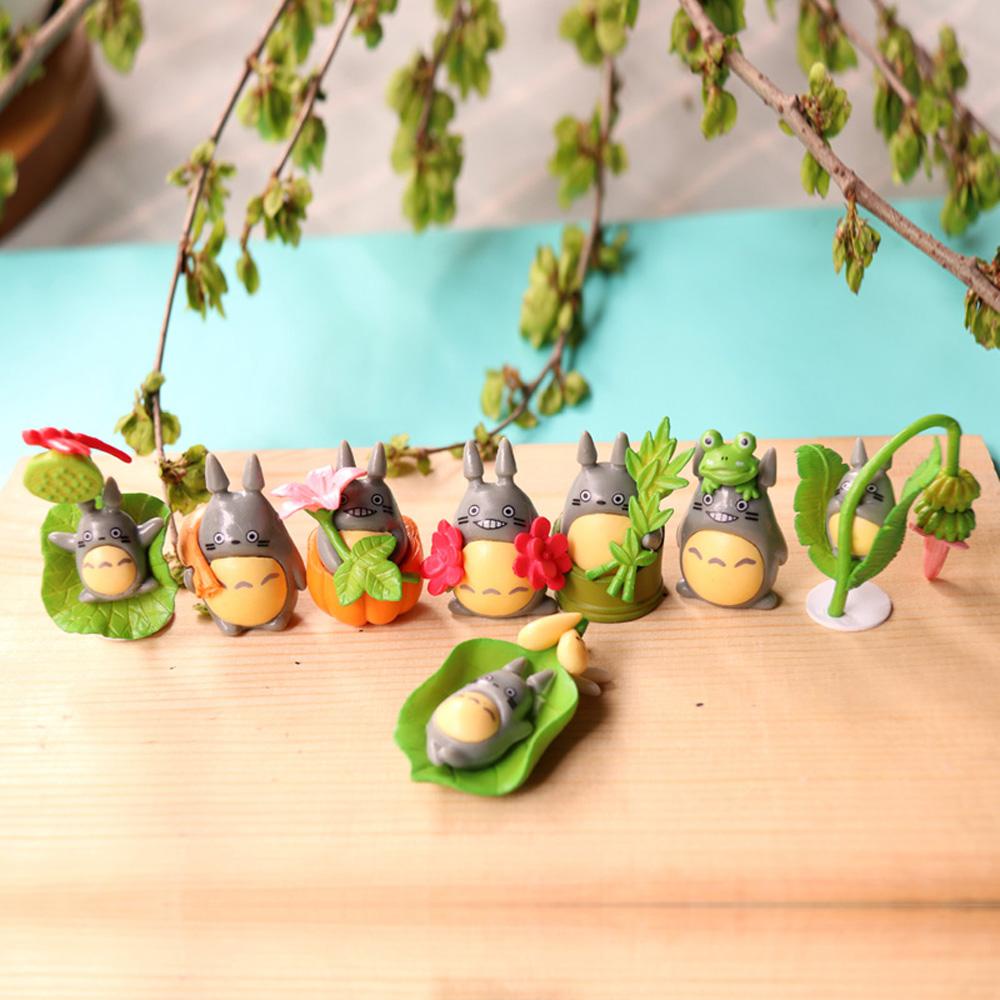 Nickolas1 Mikro Lanskap Lucu Kerajinan Miniatur Anime Jepang My Meighbor Totoro Peri Taman Ornamen