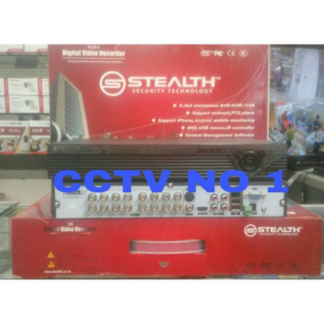 Dvr STEALTH 16ch hybrid murah