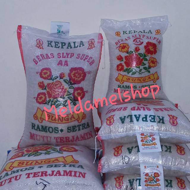 

Beras Ramos cap bunga