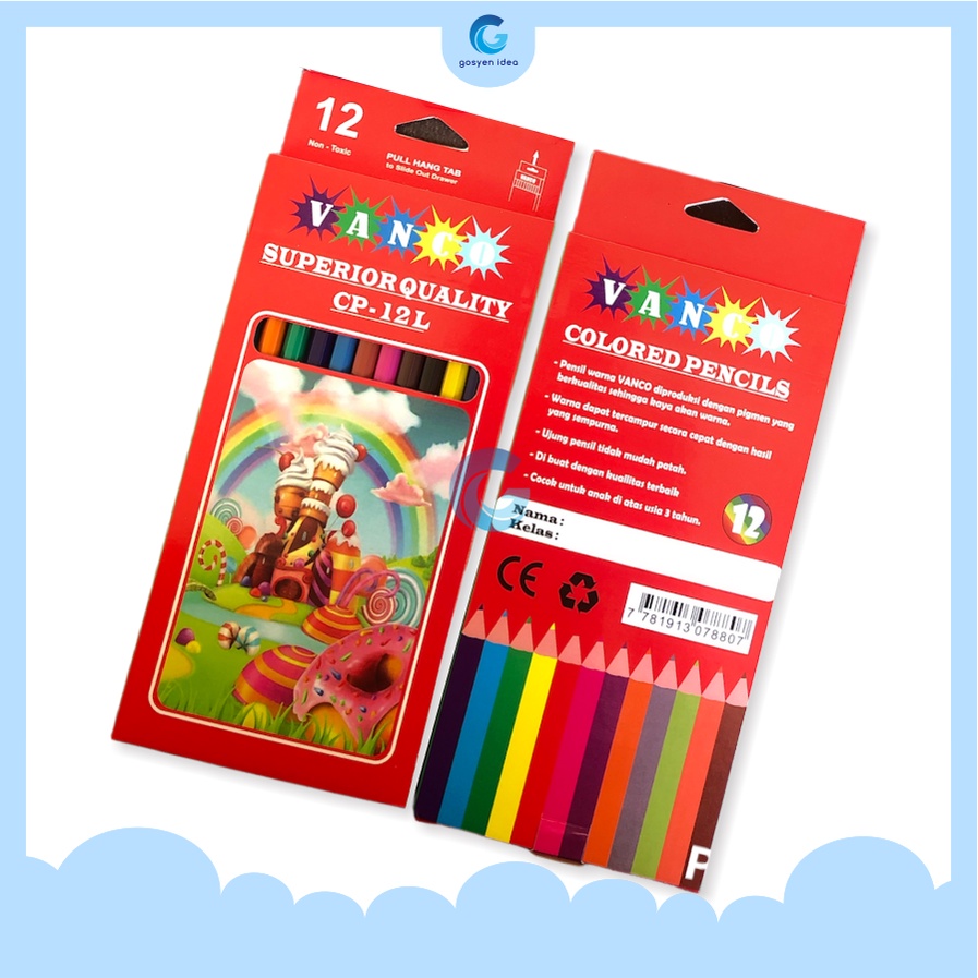 

Pensil Warna Panjang Isi 12 Warna
