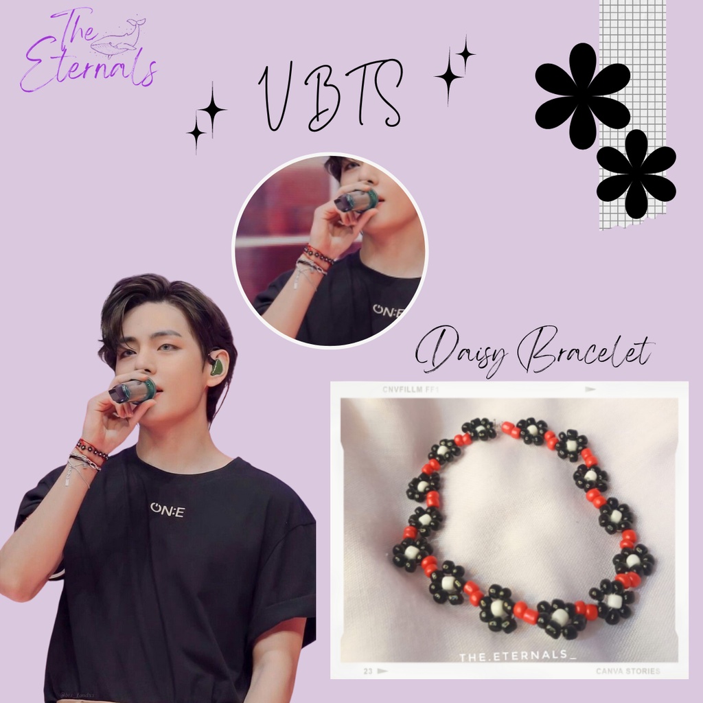 BTS V Inspired Bracelet | CUSTOM Gelang KPOP  | Gelang V BTS | V BTS Bracelet