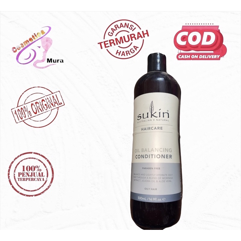 [ harga promo dahsyat ] 500 ML - SUKIN Oil Balancing Hair Care Series Conditioner - sukin kondisioner oil Balancing 500 ML