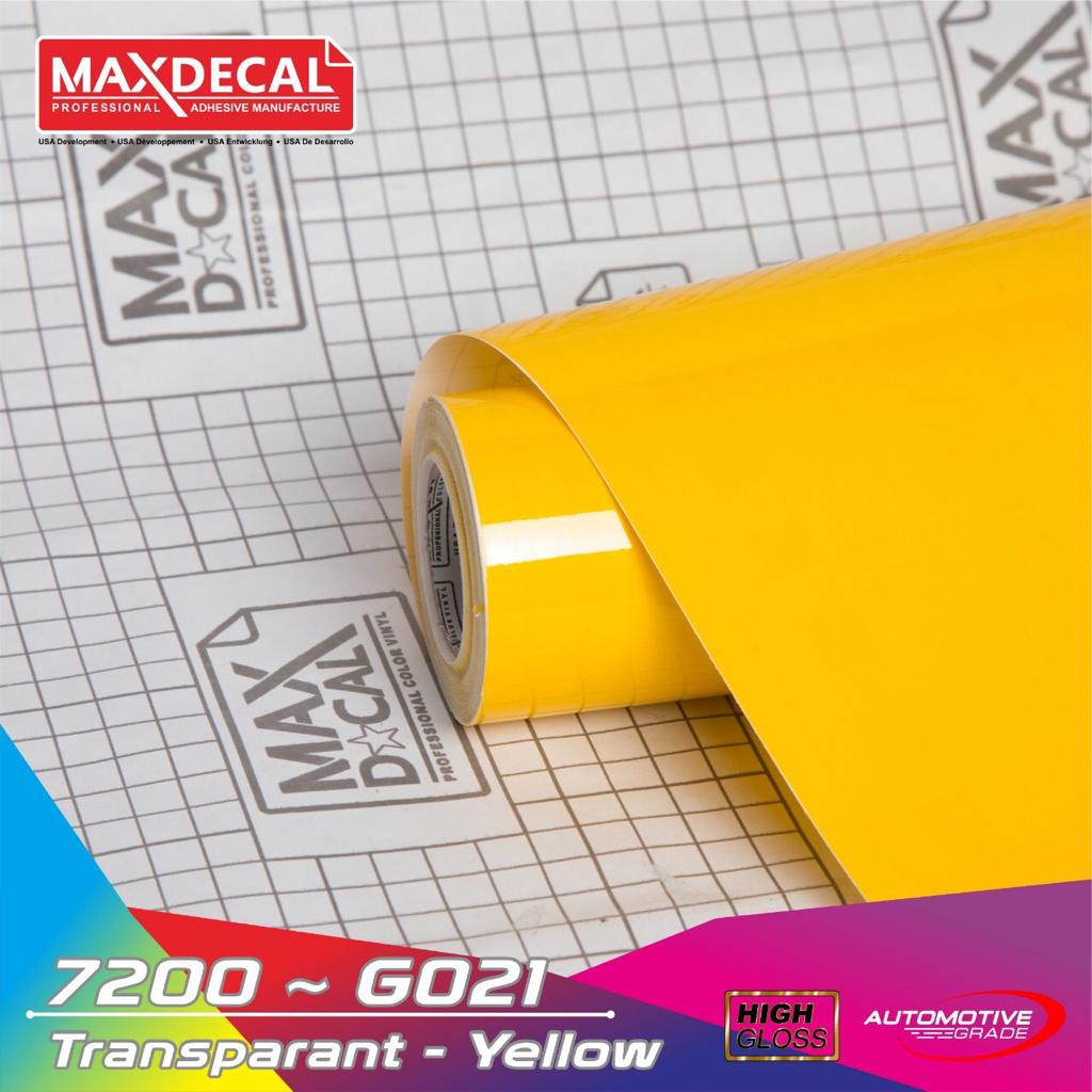 

MAXDECAL 7200 021 Yellow Kuning Sticker Scotlet Transparan