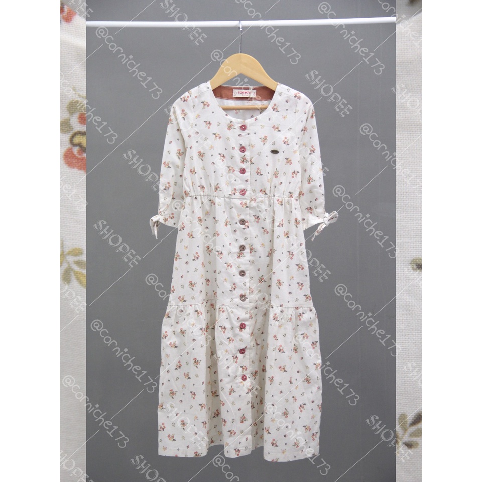 Corniche Kids Gardenia Dress Kids Off White - TH K50114