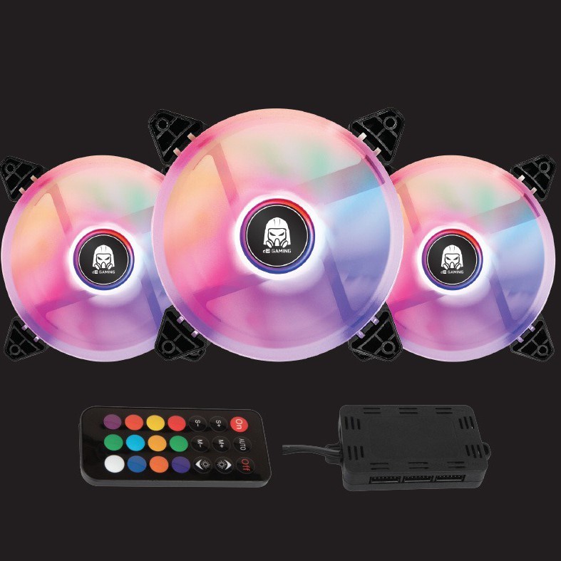 Digital Alliance Fan Casing Kaze Triple with Controller RGB Led Light / Fan Casing Auto RGB + Controller