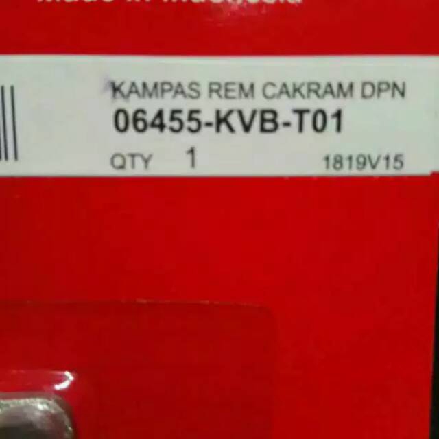 ABQORY PART___KAMPAS REM DEPAN  BEAT VARIO 06455-KVB-T01