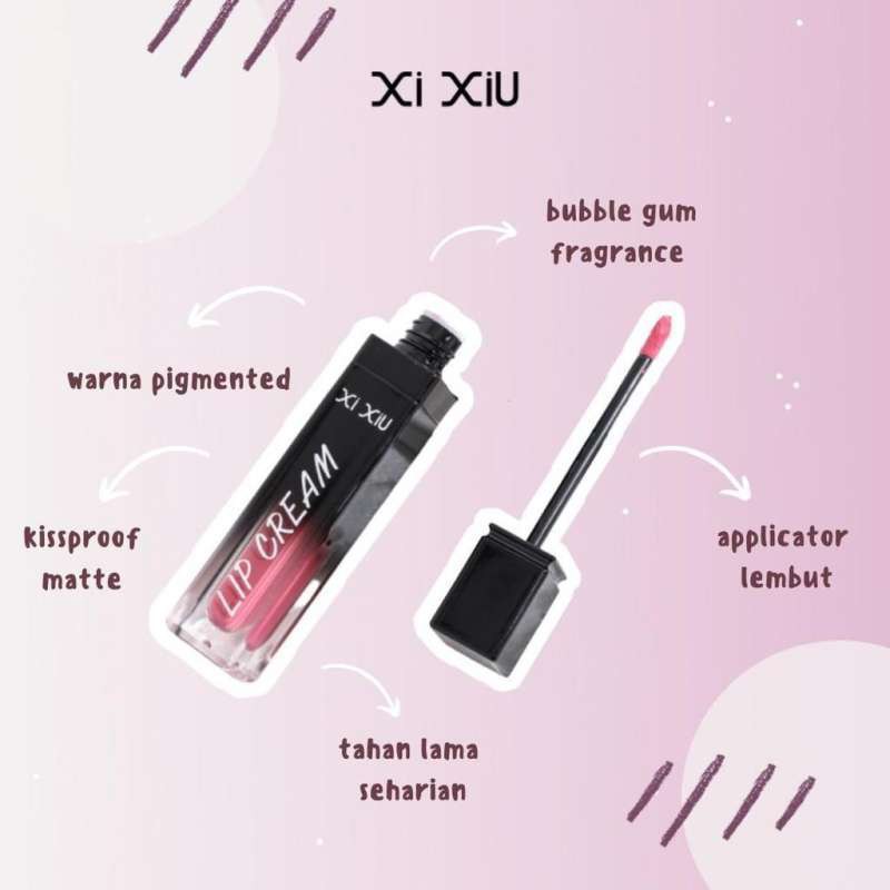 XI XIU Divane Light Pigmented Matte/Lip Cream - 4gr ORIGINAL BPOM