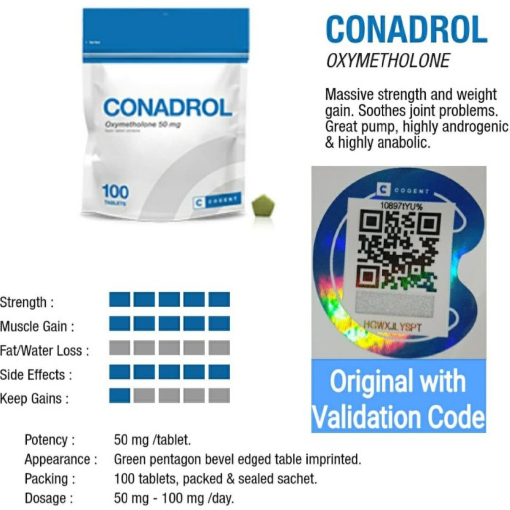 Dijual Conadrol 50mg 100 Tablets Anadrol Cogent Pharma Hungary Oxy