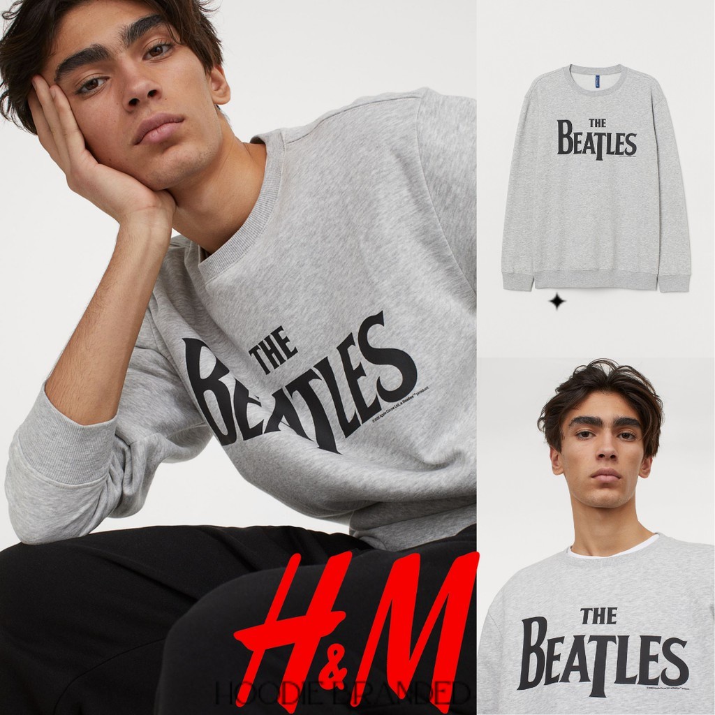 SWEATER HOODIE H&M THE BEATLES GREY HNM SALE CREWNECK H&M SWEATER HOODIE PRIA SWEATER OVERSIZE SWEAT