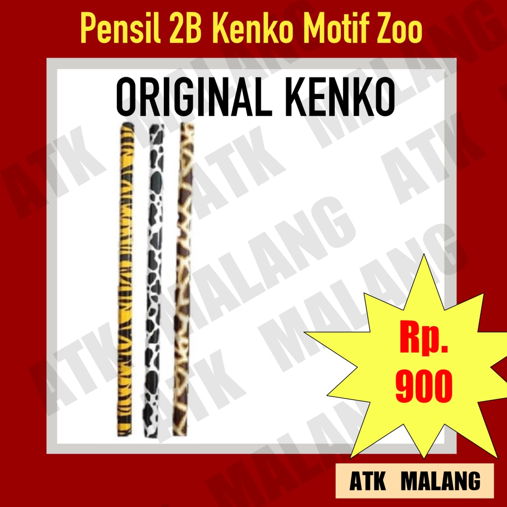 

Pensil 2B motif hewan Kenko zoo n zoo (1 pcs)