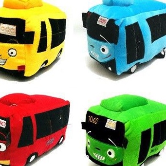 BONEKA  BUS  UKURAN L 18 X 18 X 30 CM