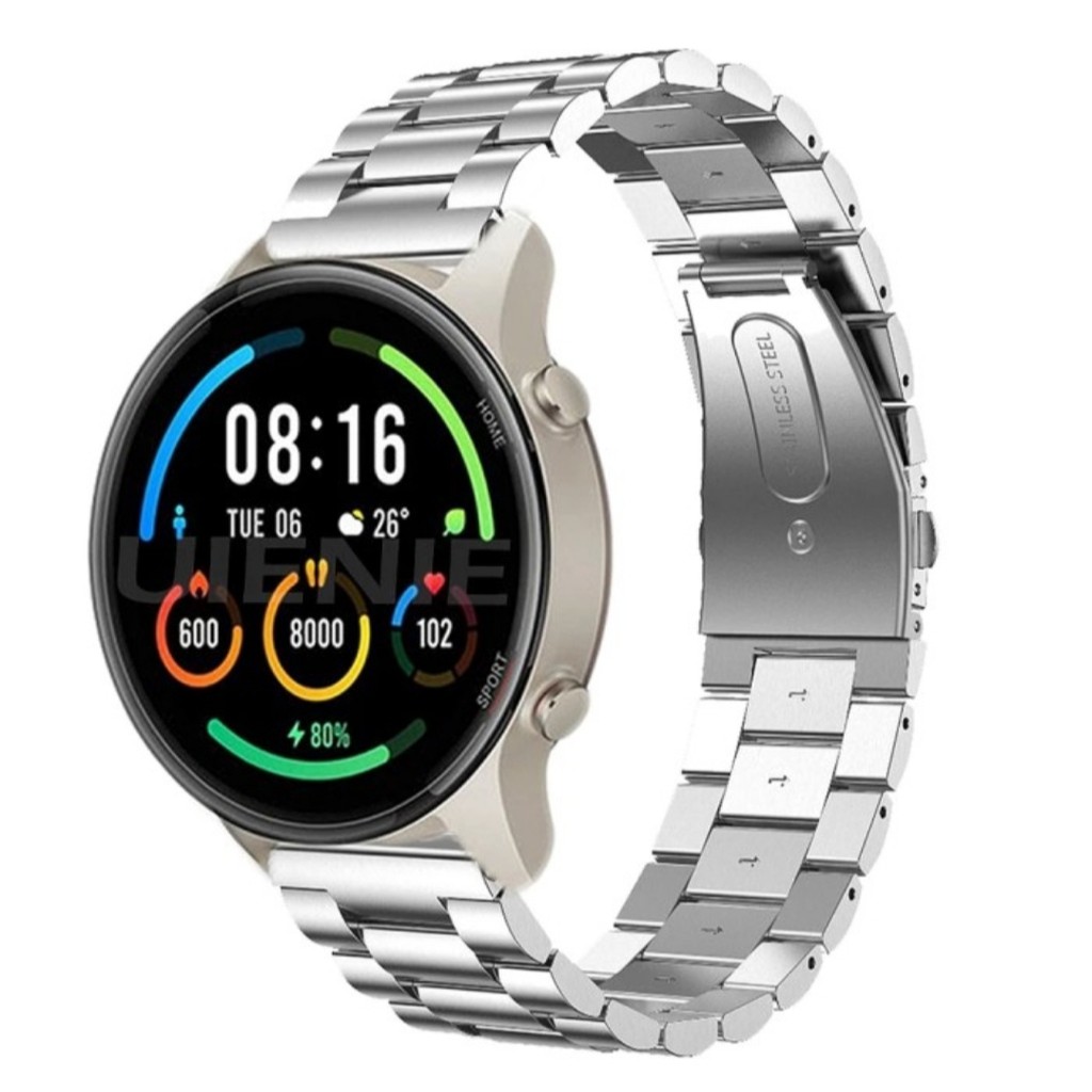 Strap tali Rantai Xiaomi Mi watch color s1 active Amazfit GTR 47mm pace stratos 22mm stainless steel band jam