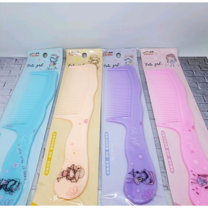 Vinztstore - Sisir Rambut Karakter Fancy Haircomb Anak Dewasa Sisir Besar Anti Kusut Gagang