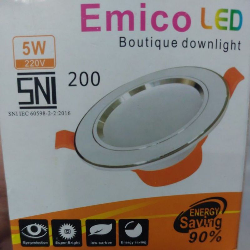 Led 3 Warna Emico  Tanam / Downlight 3 Warna / Led Panel 3 Warna / Lampu Dekorasi Dinding / Dekorasi