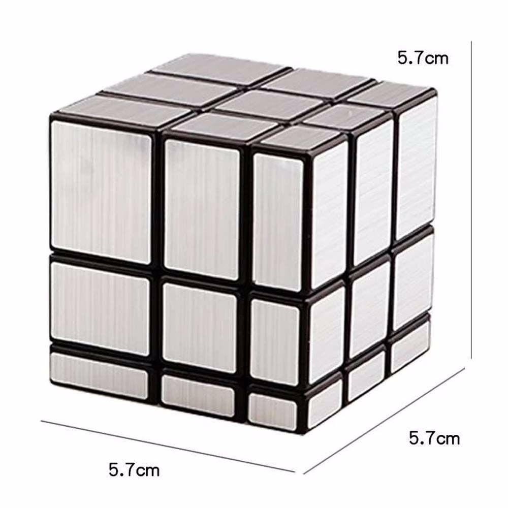 Lanfy Cermin Kubus Hadiah Asah Otak Mainan Edukasi Anak 3x3 Cube Stiker Cube Kubus Magico Mainan Puzzle Cube